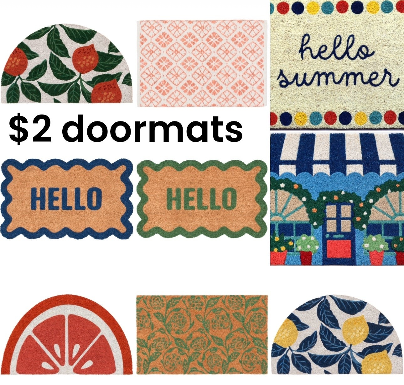$2 doormats!  Grab one for spring or summer 

#LTKSaleAlert #LTKHome #LTKSeasonal