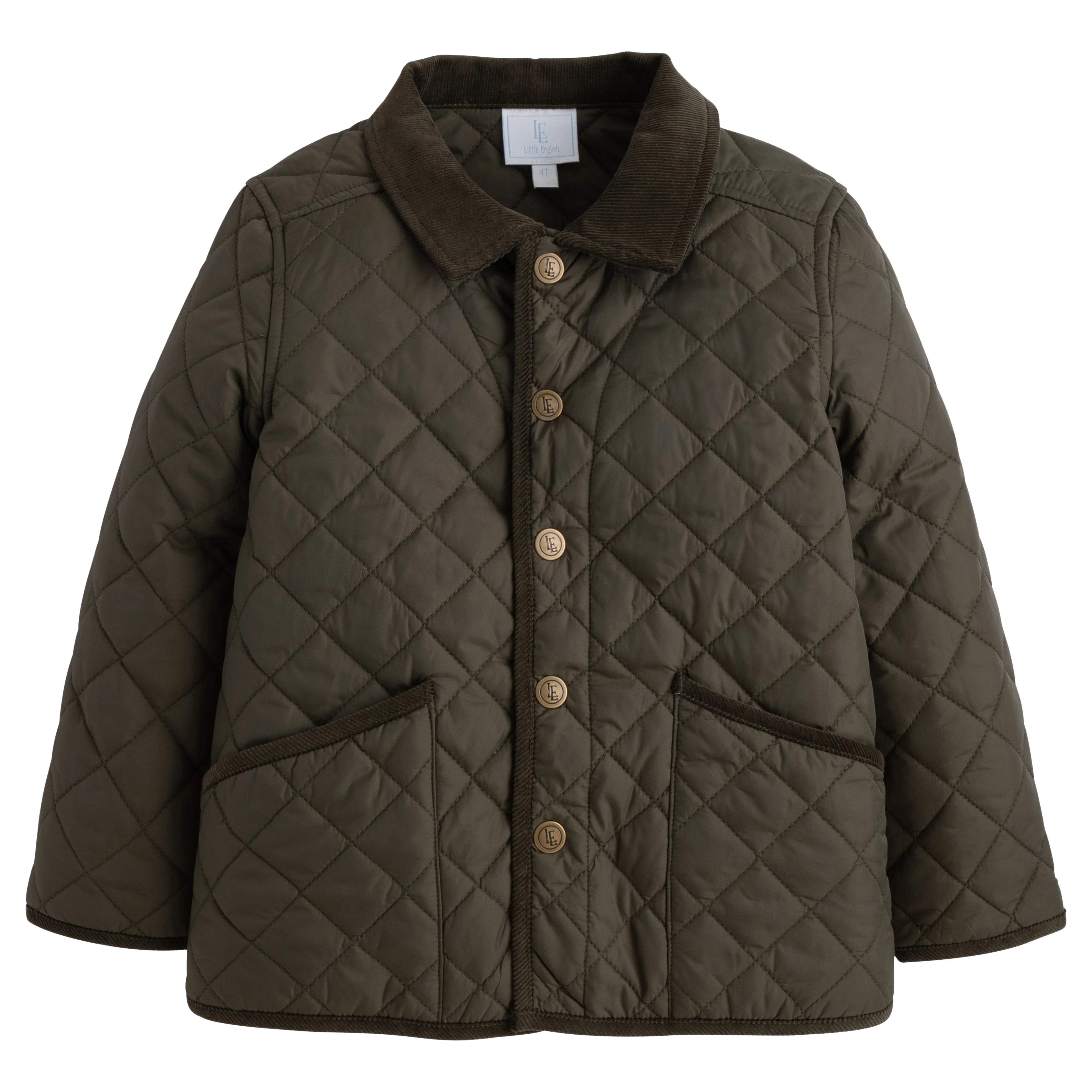 Classic Quilted Jacket - Olive | Little English | Little English