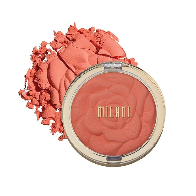 Milani Rose Powder Blush - Coral Cove (0.6 Ounce) Cruelty-Free Blush - Shape, Contour & Highlight... | Amazon (US)