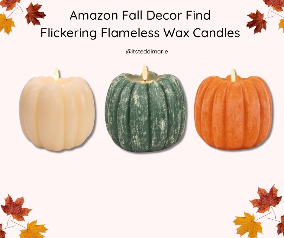 Amazon fall decor 🍁 flameless wax candles 

#LTKFindsUnder50 #LTKFindsUnder100 #LTKSeasonal