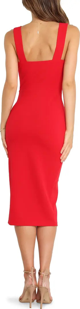 Hyatt Square Neck Sleeveless Midi Dress | Nordstrom
