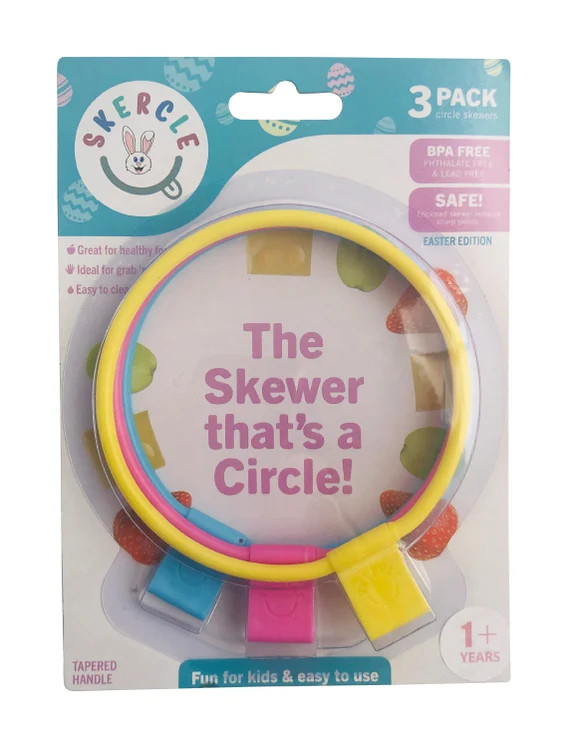 Skercle: the Skewer that's a Circle! Safe, enclosed circular skewers. Easter themed Tapered Handl... | Etsy (US)