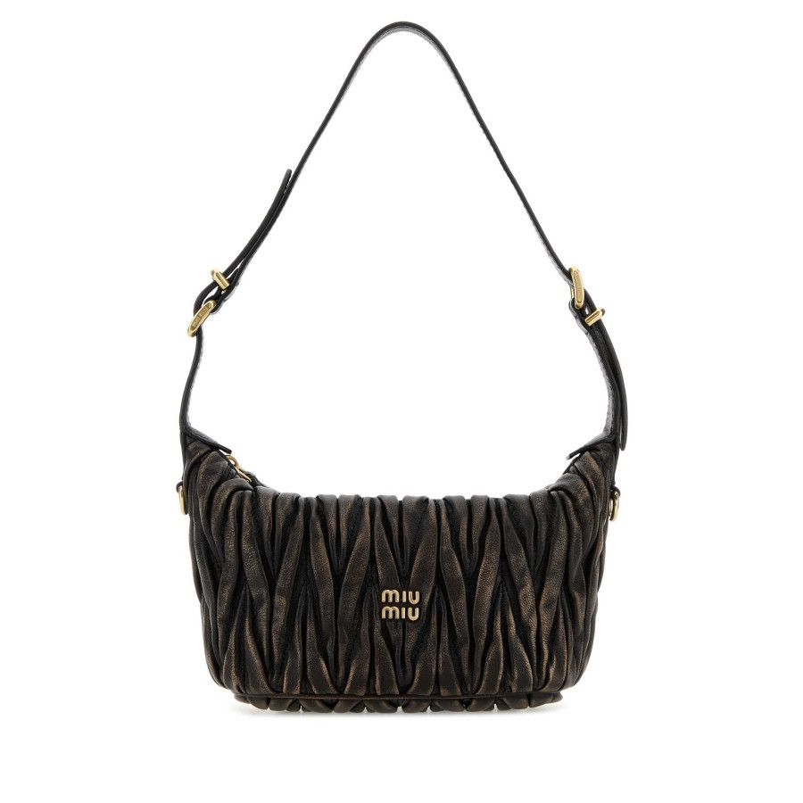 Miu Miu Dark Brown Leather Handbag | Jomashop.com & JomaDeals.com