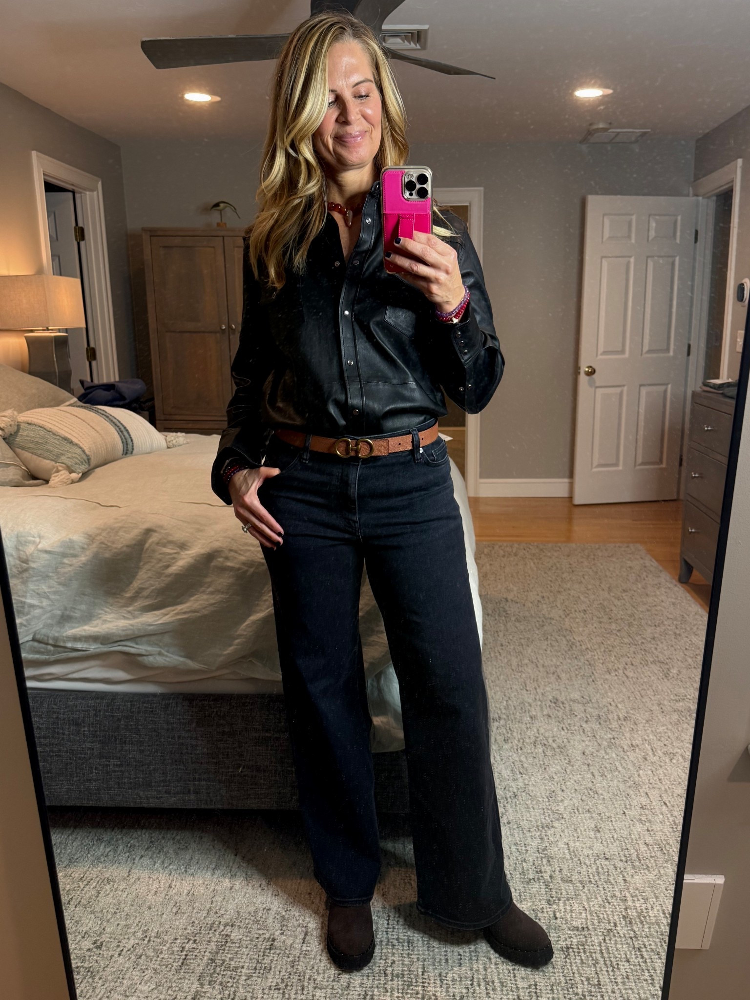 I’m headed to a night in Boston for the Machine Gun Kelly Concert.  I opted for comfy shoes, leather top (so amazing) and my favorite Frame Jeans that fit athletic legs and quads. I have these jeans in almost every color!  

#LTKOver40 #LTKootd #LTKdayinmylife