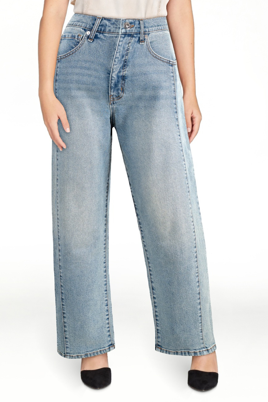 Jessica Simpson Women's and Women's Plus Myrtle Barrel Leg Jeans, Sizes 2-24W - Walmart.com | Walmart (US)