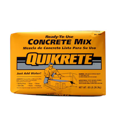 QUIKRETE 80-lb High Strength Concrete Mix | Lowe's