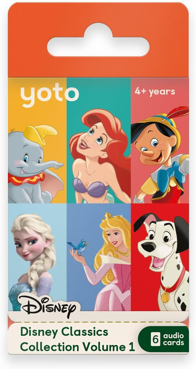 Yoto Disney Classics Collection: Vol. 1 – Kids 6 Audio Cards for Use with Yoto Player & Mini All-in-1 Audio Player, Educational Screen-Free Listening with Fun Playtime Bedtime Travel Stories, Ages 4+ | Amazon (US)