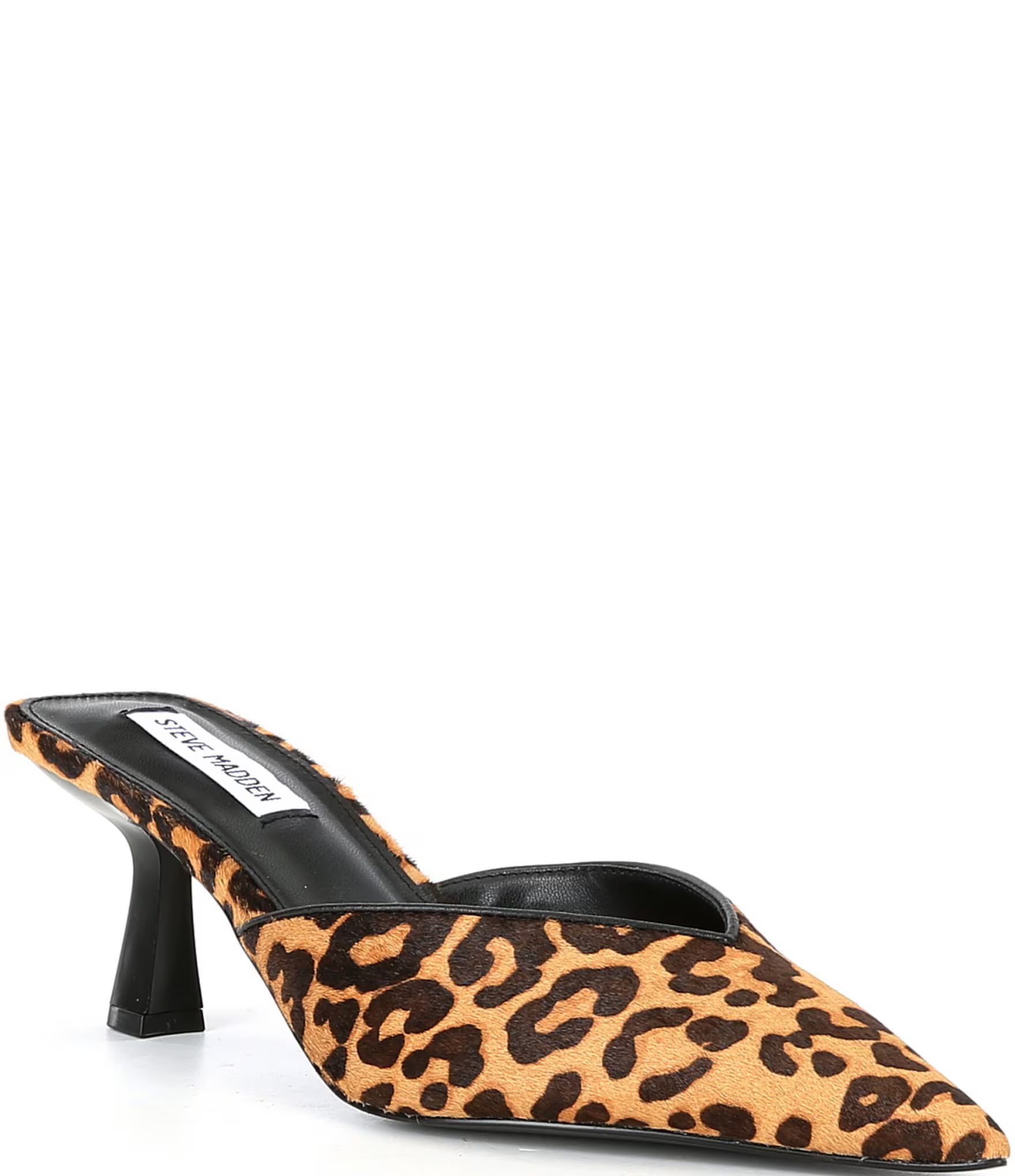 Mod-A Leopard Haircalf Mules | Dillard's