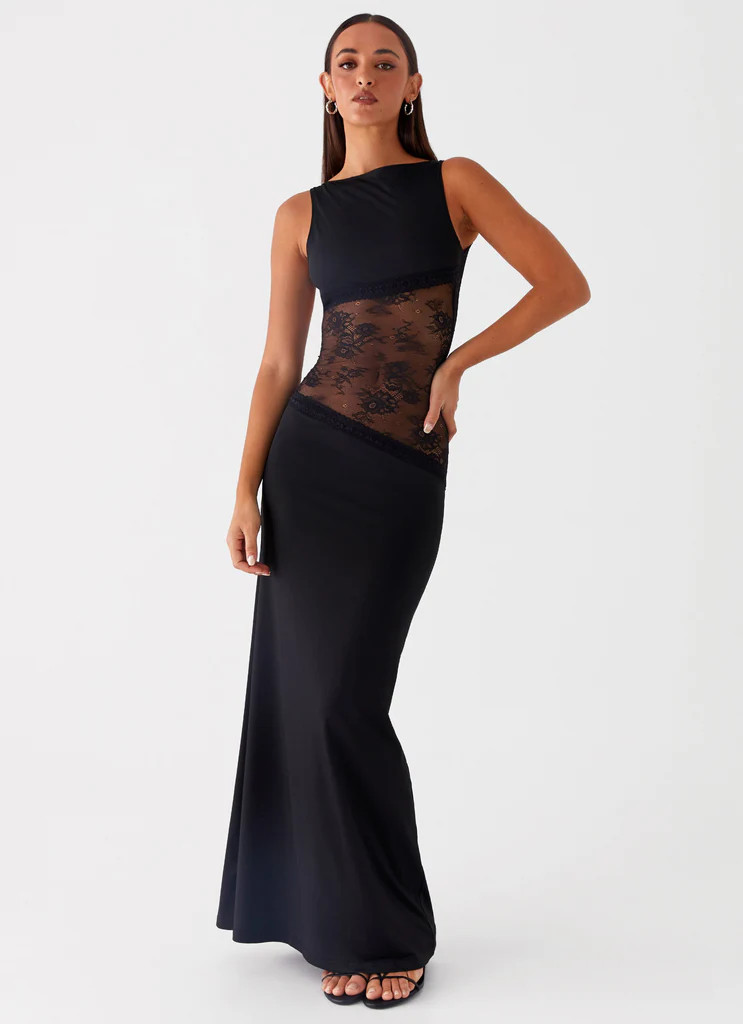 Lucinda Maxi Dress - Black | Peppermayo (Global)