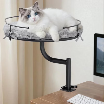GOTGELIF Desk Cat Bed Hammock - Height Adjustable & 360° Rotation, Machine-Washable Cushion, Supports Up to 40lbs | Target