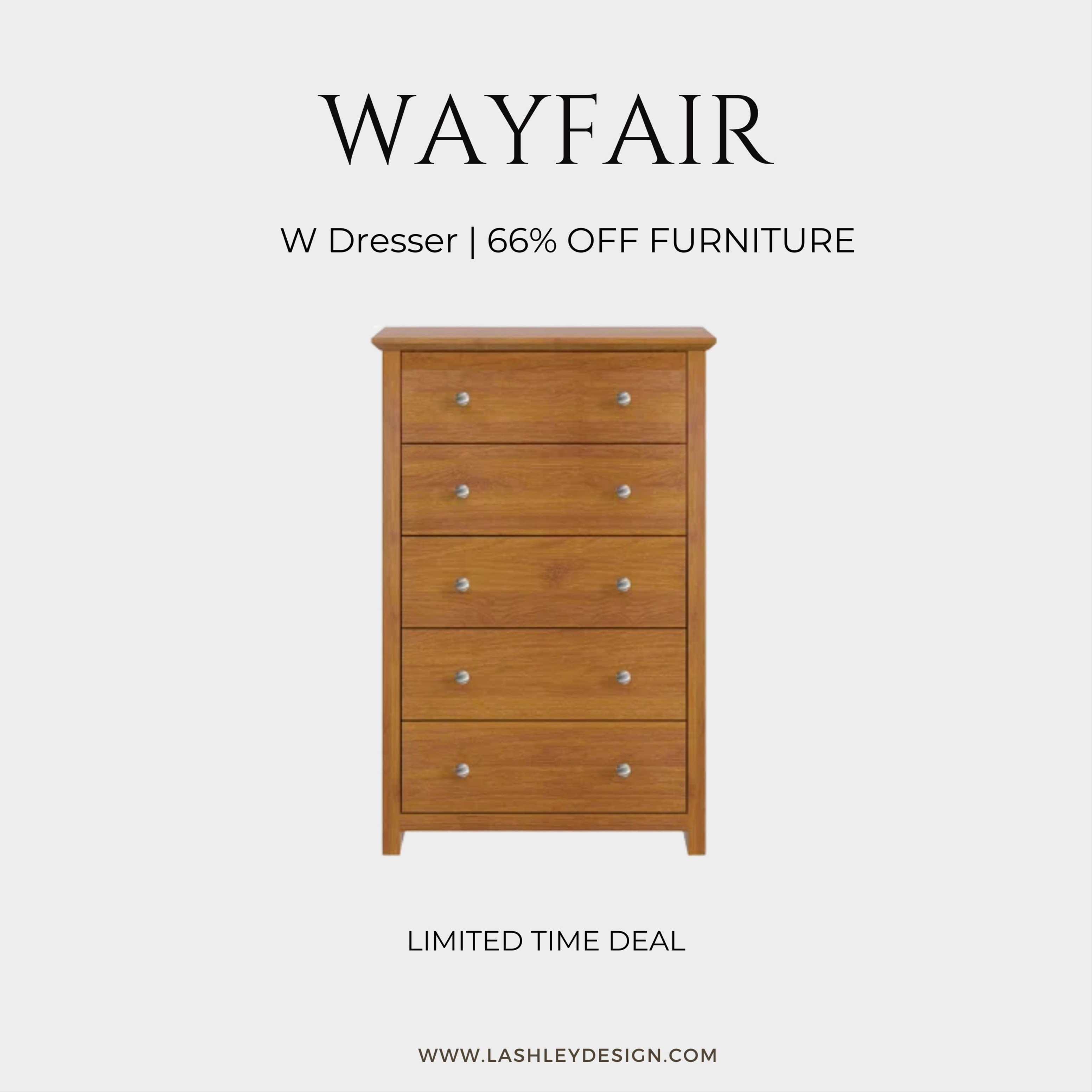Major score alert! Got this fantastic "w" dresser for a fraction of the price thanks to Wayfair's massive 66% off furniture event. #WayfairFinds #DresserDeal #FurnitureSale

#LTKActive #LTKU #LTKHome