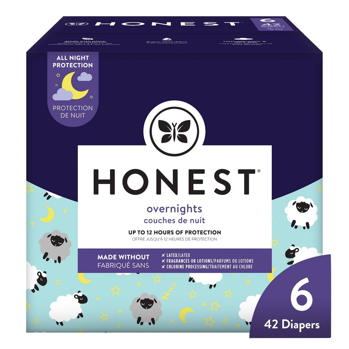 The Honest Company Clean Conscious Disposable Overnight Diapers - (Select Size and Pattern) | Target