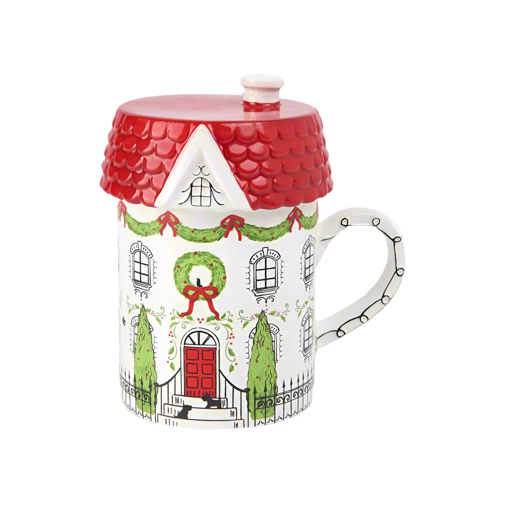 Holiday City House Mug with LidDefault Title | Get Gatherings
