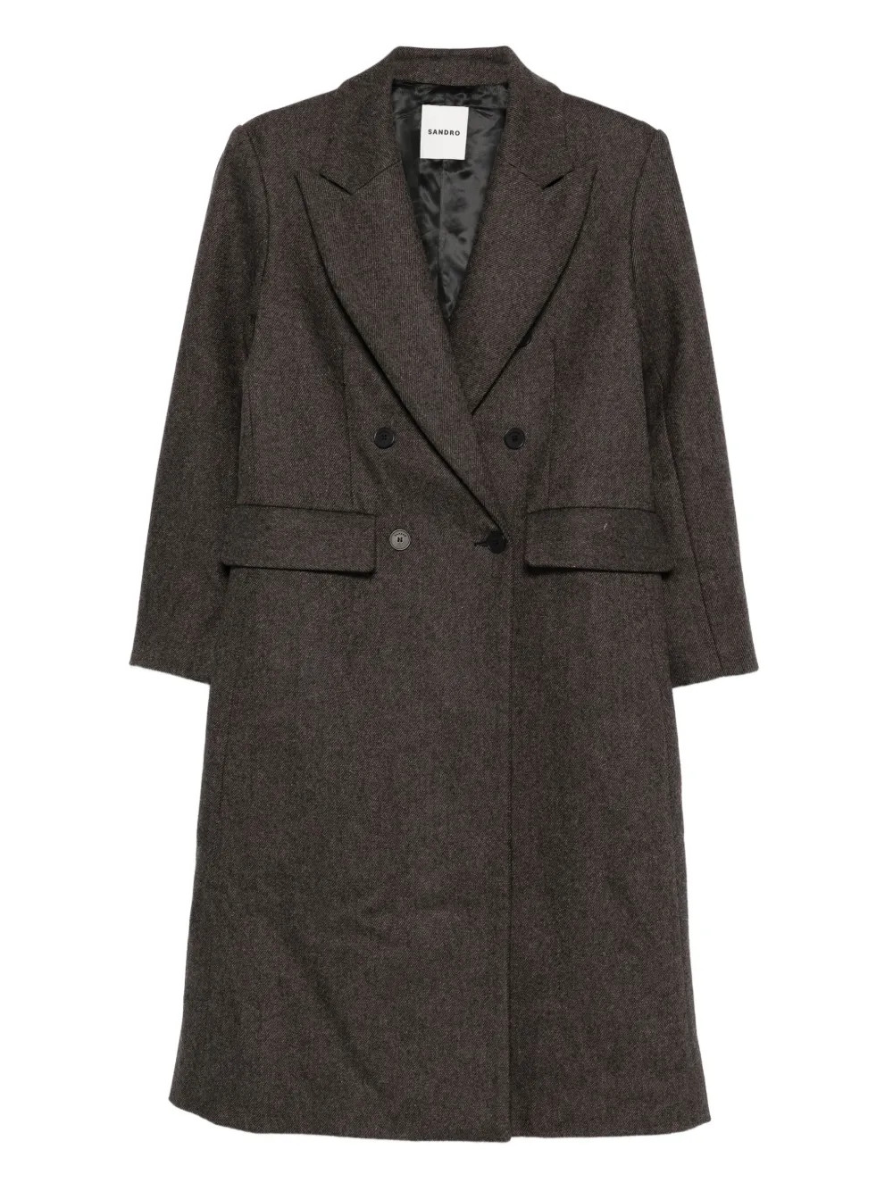 buttoned double-breasted coat | Farfetch Global