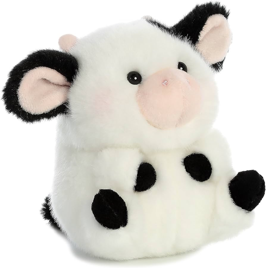 Aurora® Round Rolly Pet™ Daisy Cow™ Stuffed Animal - Adorable Companions - On-The-Go Fun - W... | Amazon (US)