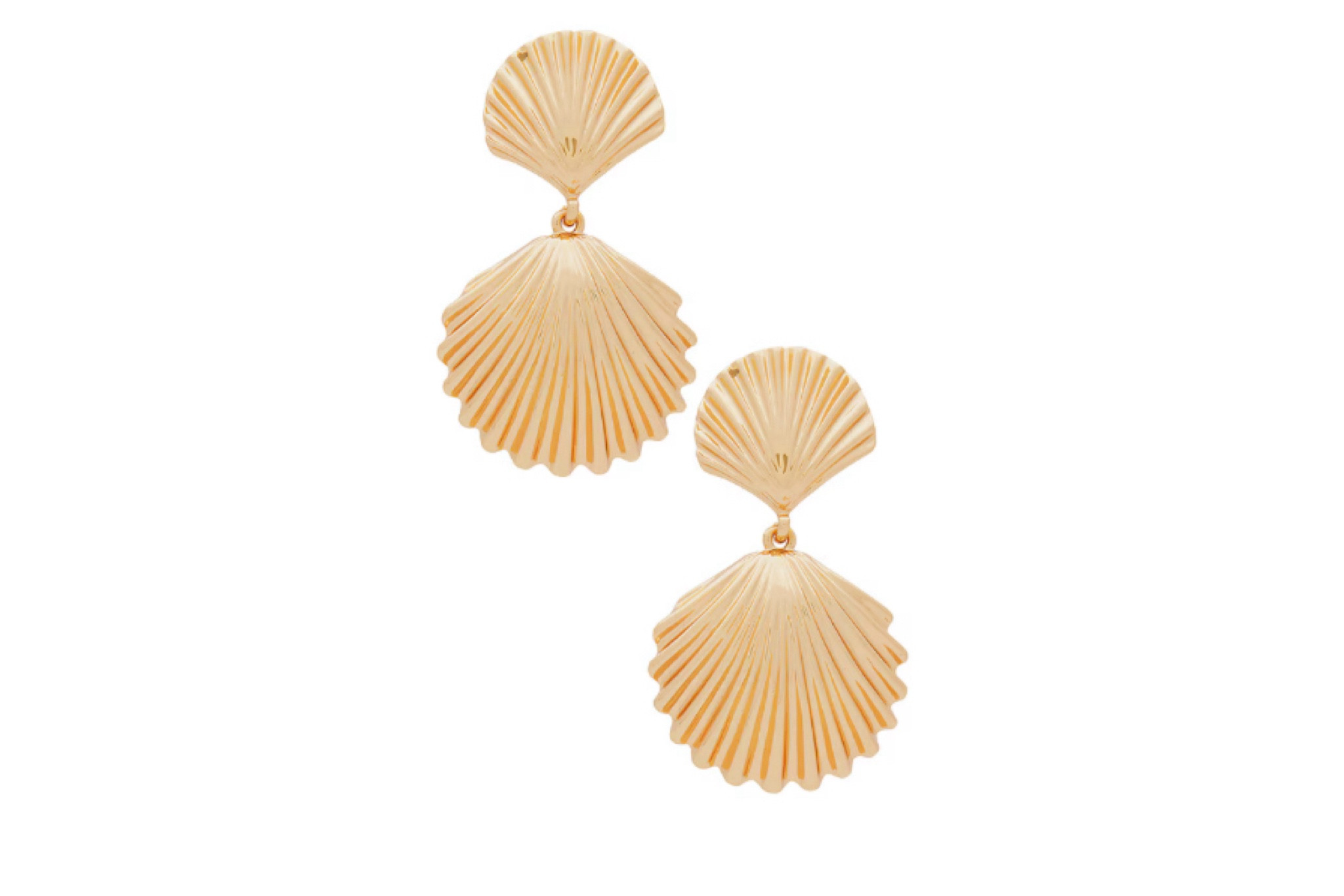 Gold seashell earrings for beach vacation 

Resort wear, shell earrings, beach accessories 

#LTKStyleTip #LTKTravel #LTKSwim