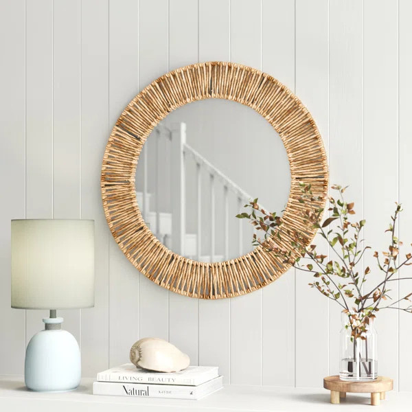 Marvin Round Jute Wall Mirror | Wayfair North America