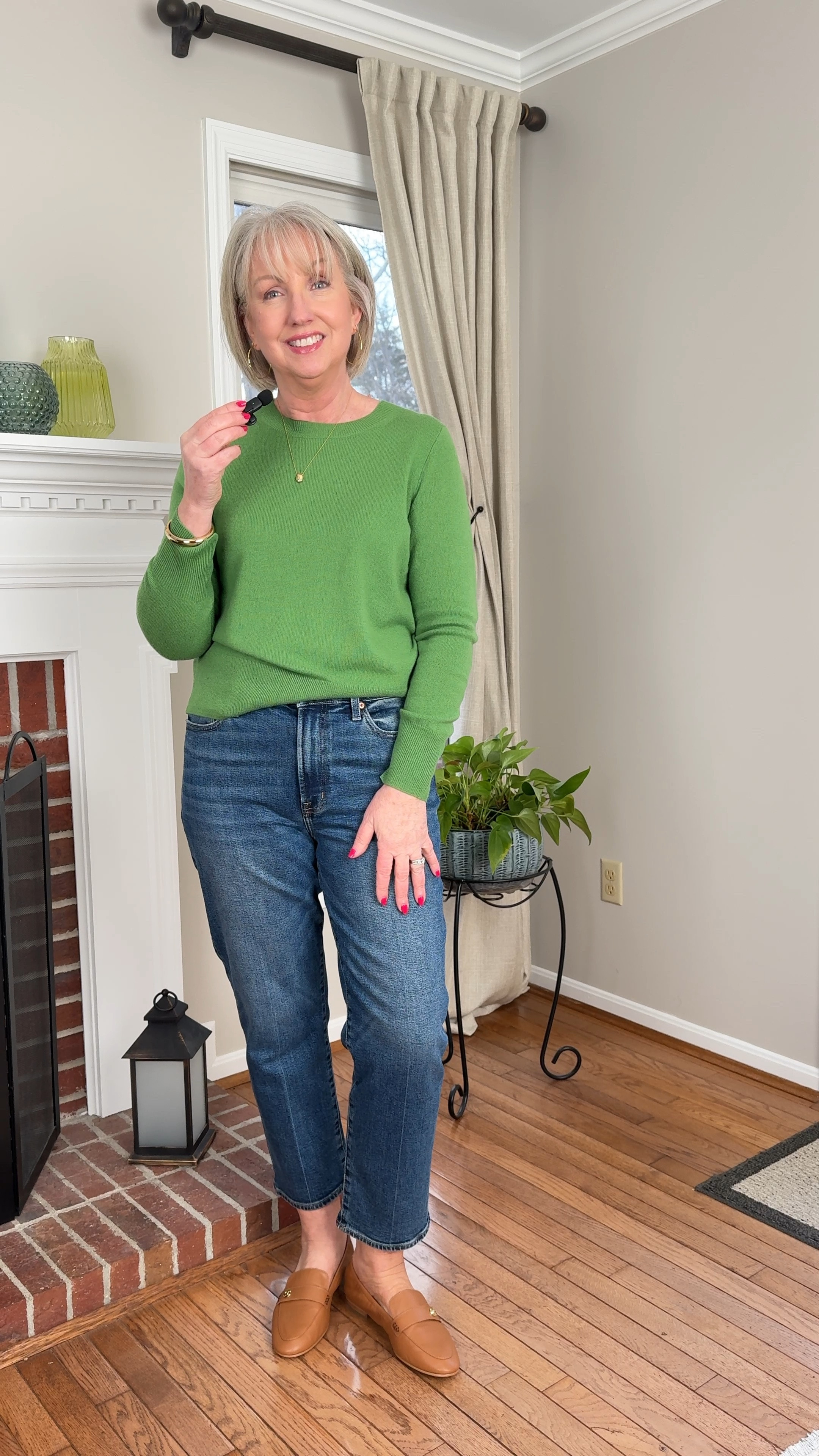 Yes, I’m still wearing cashmere sweaters into the spring. They’re a beautiful lightweight layering piece for those cool days or just mornings and evenings. Put one over your shoulders to pull an outfit together, too. 

This cheerful green cashmere sweater from JCrew has a generous fit TTS and it’s perfect for spring. Comes in other colors, too. I sized up to a 31 in the jeans for a relaxed fit, but for a more slender fit go TTS. The loafers fit TTS and are very comfortable. 

Transition to spring outfit, early spring outfit, jeans and sweater

#LTKOver40 #LTKMidsize #LTKWatchNow