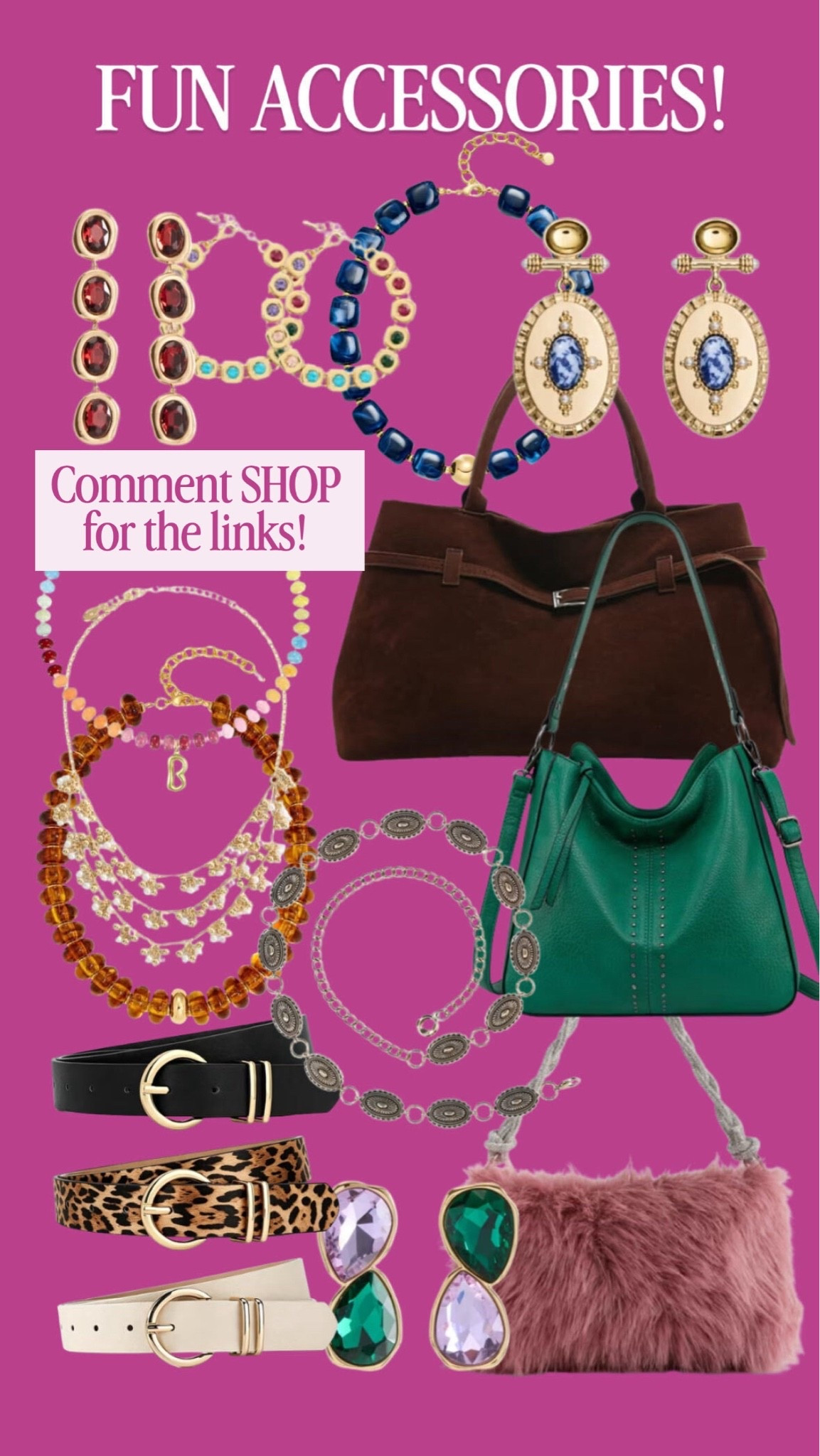 Accessories are having their moment, and we are HERE for it! 💎💕 Think colorful statement jewelry, bold handbags, fun prints, and belts that instantly pull an outfit together! These are the little details that make even the simplest fall look feel extra special. ✨

#FallAccessories #StatementJewelry #HandbagLover #AccessoryFinds #FallStyle #LTKSeasonal