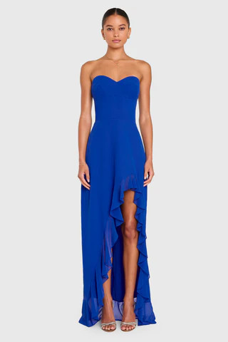 Amanda Uprichard Eden Gown in Cobalt - Size M | Amanda Uprichard