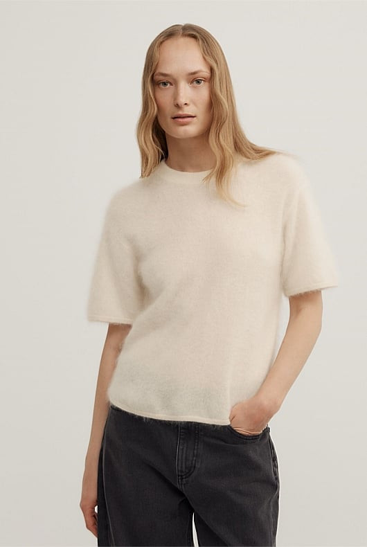Cashmere Knit T-Shirt | Witchery (AU)