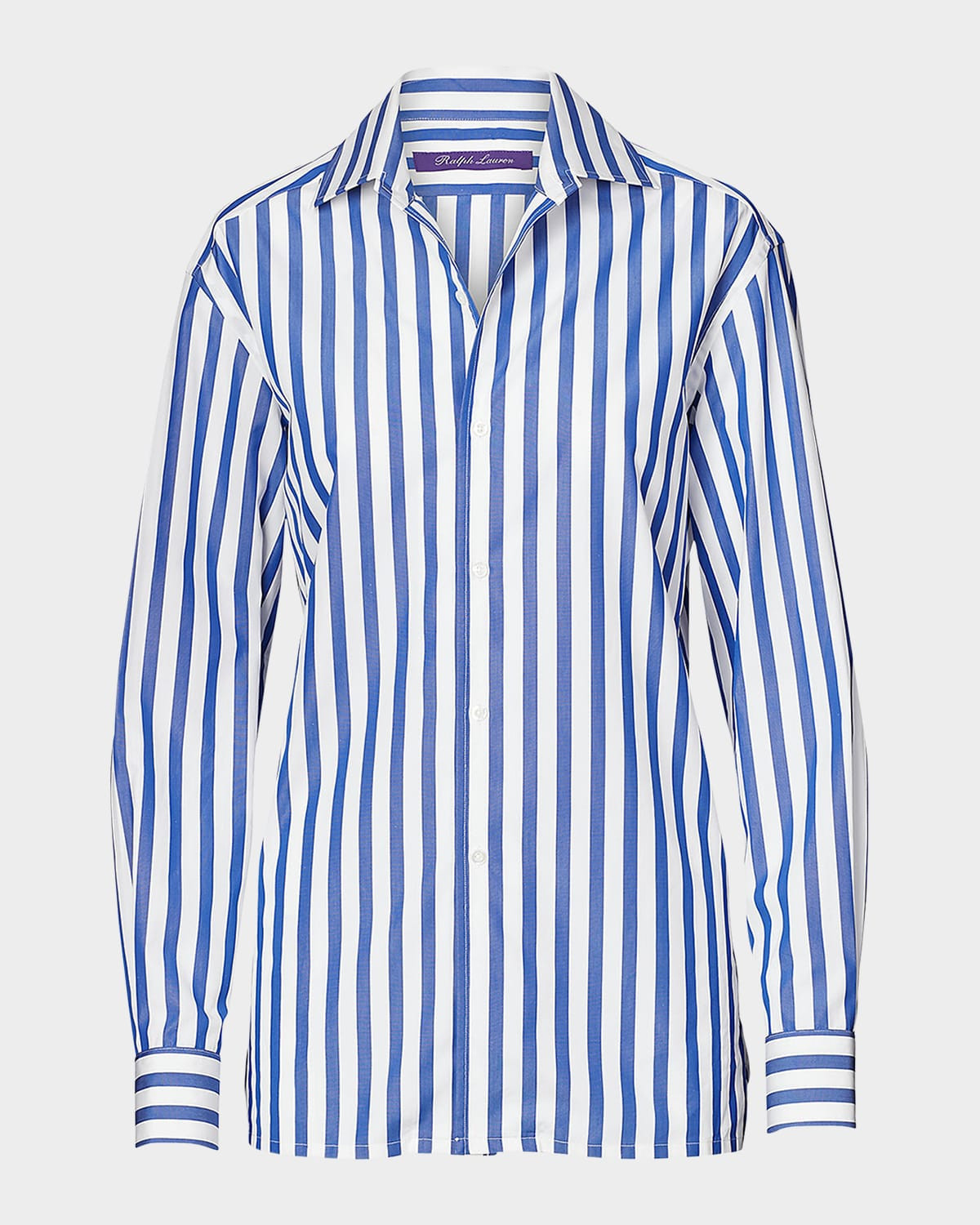 Capri Relaxed-Fit Striped Cotton Shirt | Neiman Marcus
