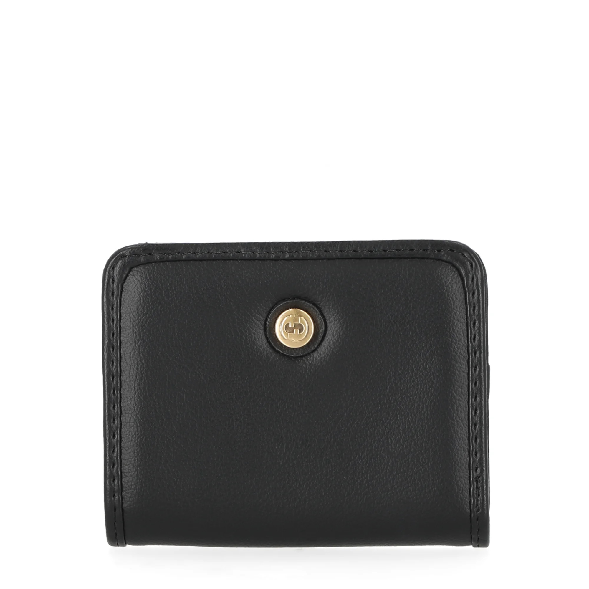 Time and Tru Women's Sharon Two Fold Wallet, Solid Black | Walmart (US)