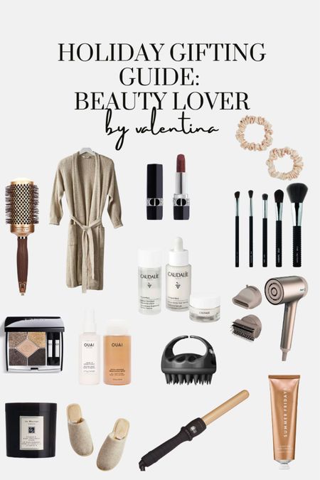 Holiday Gift Guide, Beauty Gift Guide, Gift Guide for her, Christmas gift ideas, stocking fillers, Dior lipstick, shark hairdryer, hair care, robe, skincare, makeup brushes, Jo Malone Candle 

#LTKSeasonal #LTKGiftGuide #LTKHoliday
