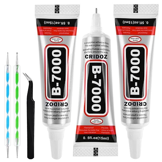 B7000 Rhinestone Glue for Jewelry Making, Clear Glue for Crafts Fabric Glue with Precision Tips D... | Amazon (US)