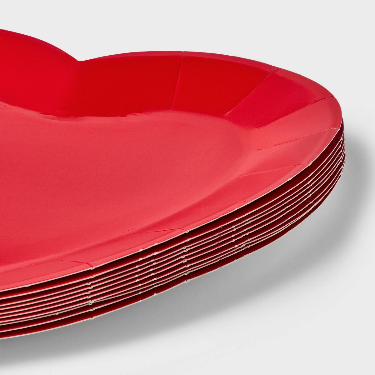 10ct Red Heart Shaped Valentine Dinner Plates - Spritz™ | Target