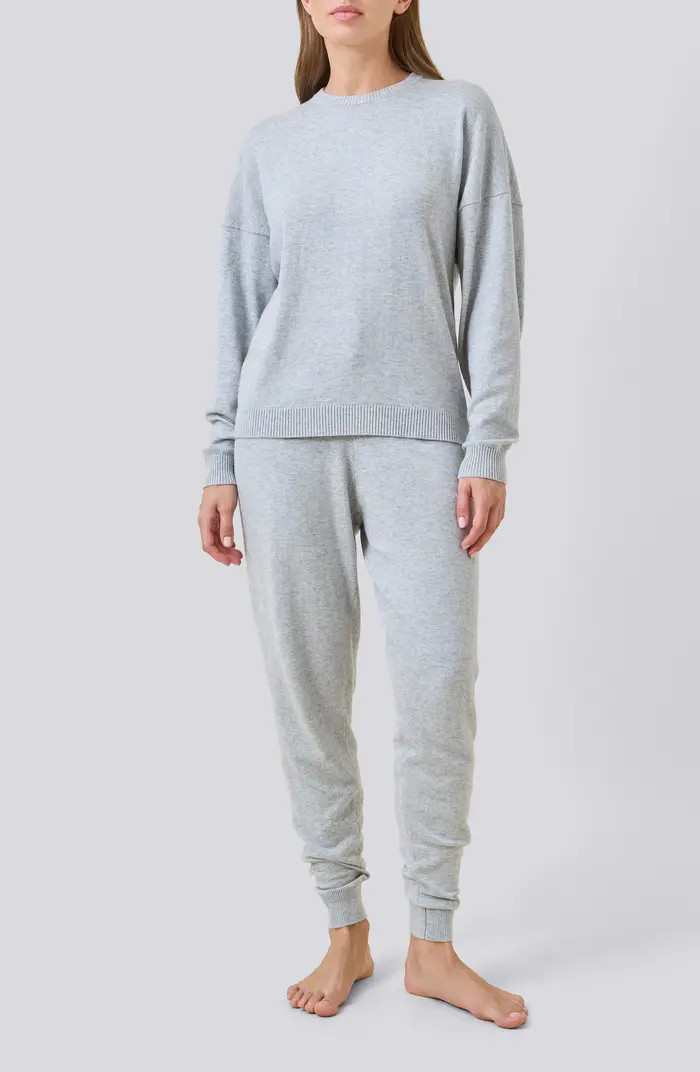 Cotton & Cashmere Crewneck Pajama Top | Nordstrom
