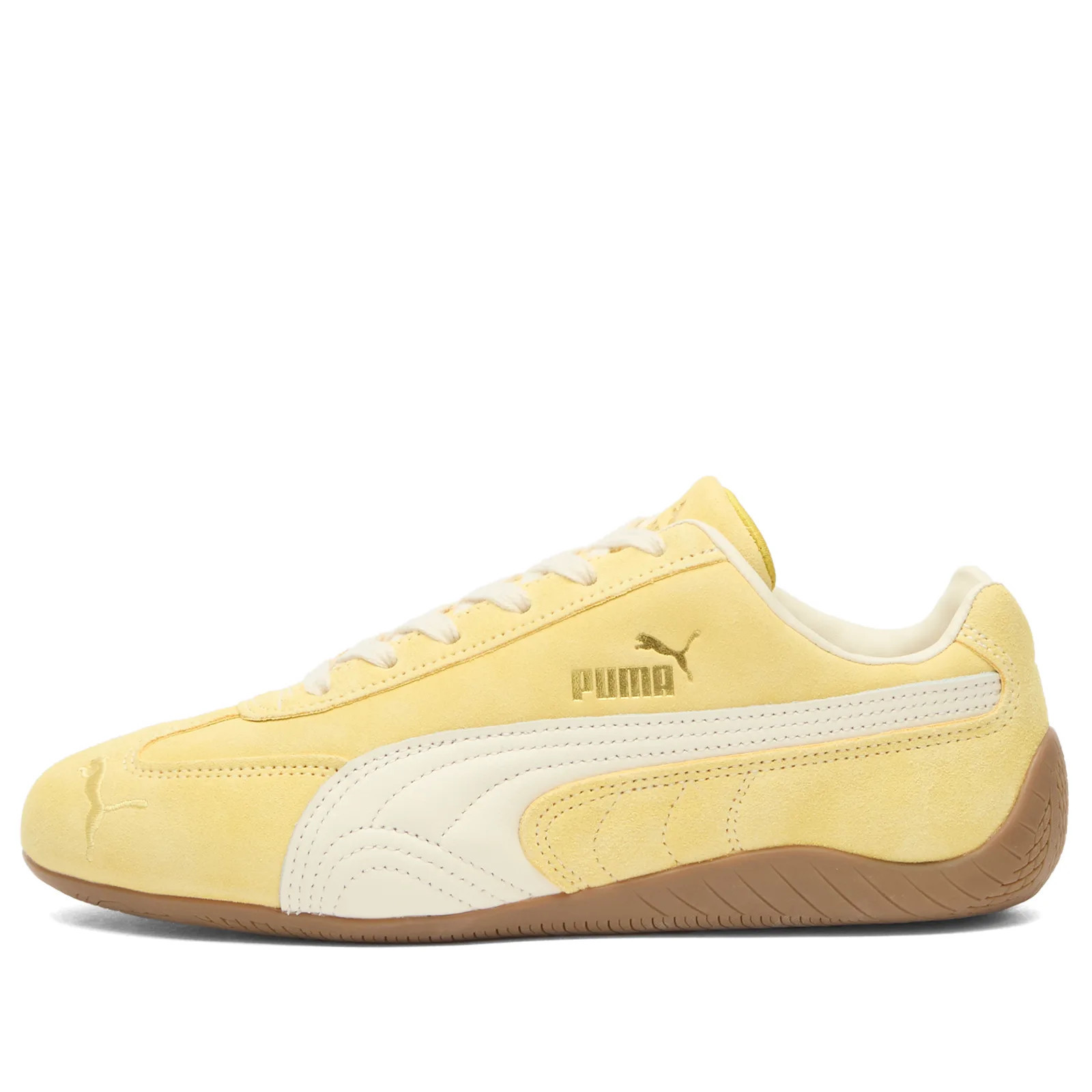 Puma Women's Speedcat Faded Sneaker in Dazzling Yellow/Pale Lemon, Size UK 7.5 | END. Clothing