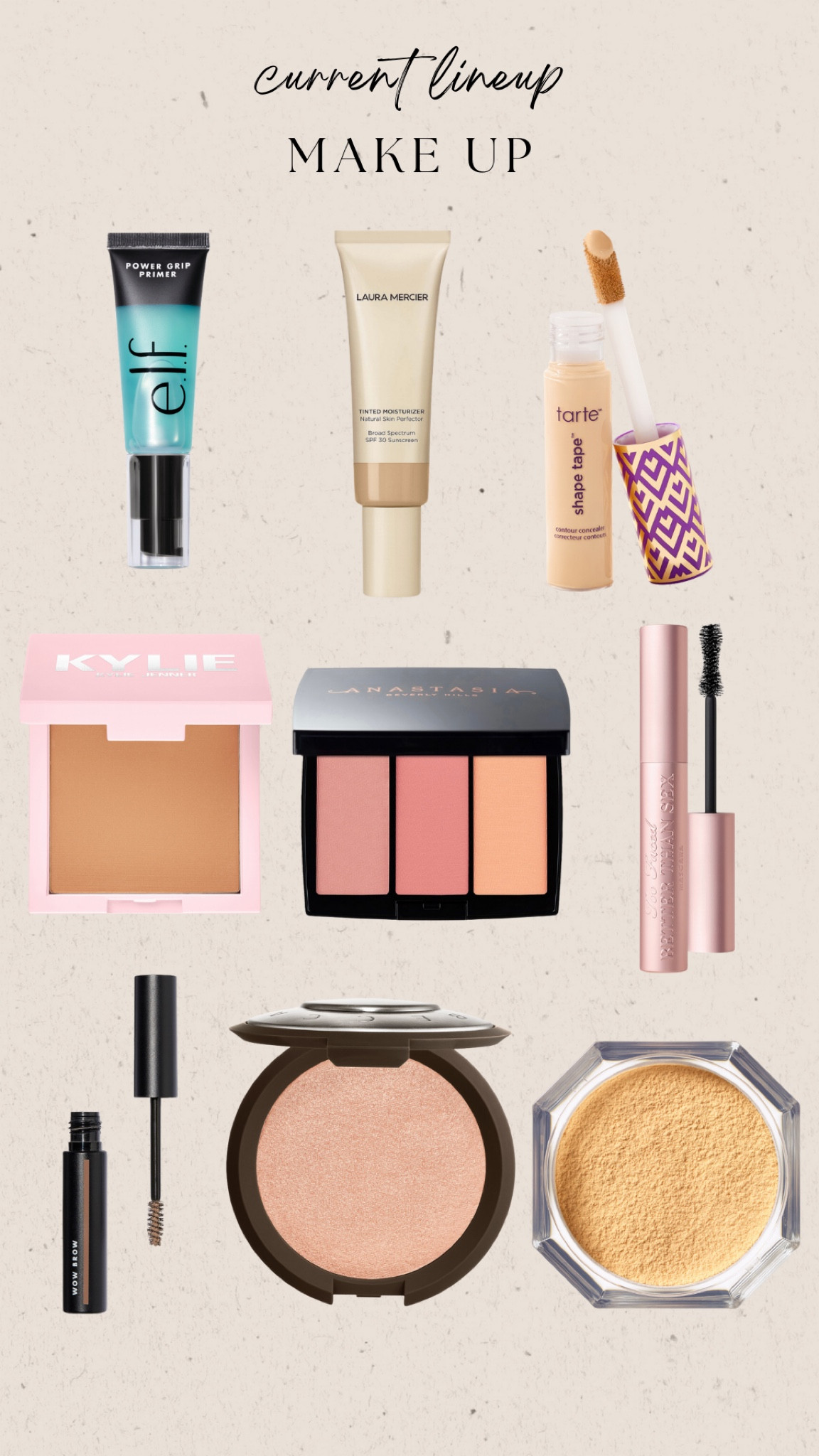 current make up lineup. easy everyday make up. under 10 products. simple make up. #easymakeup #simplemakeup #everydaymakeup #minimalmakeup 

#LTKbeauty