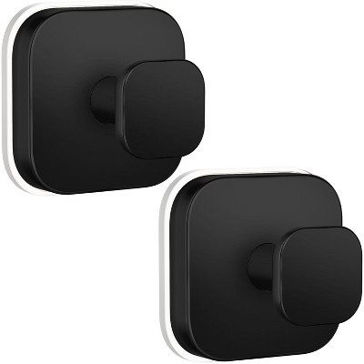 XINGHANZHENXUAN Heavy Duty Suction Cup Hooks (2 Pack) - Strong, Reusable Adhesive Hooks for Towels & Coats - Black | Target
