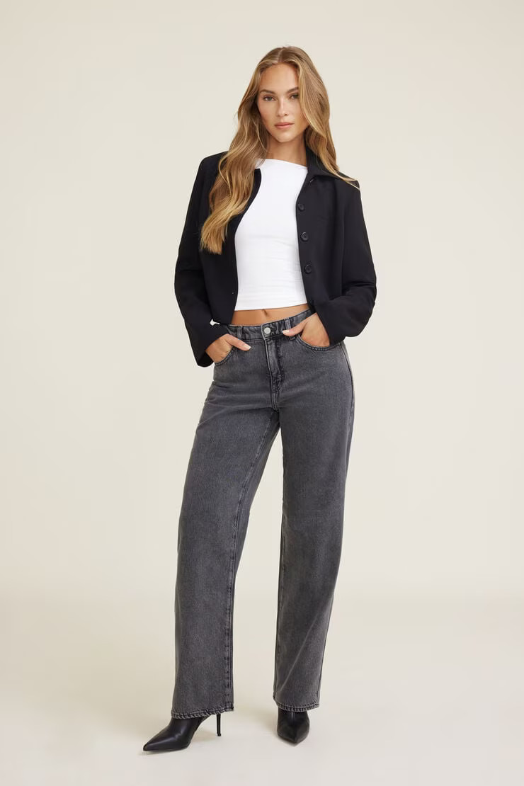 Mika Mid Rise Relaxed Tencel™ Jeans | Dynamite Clothing