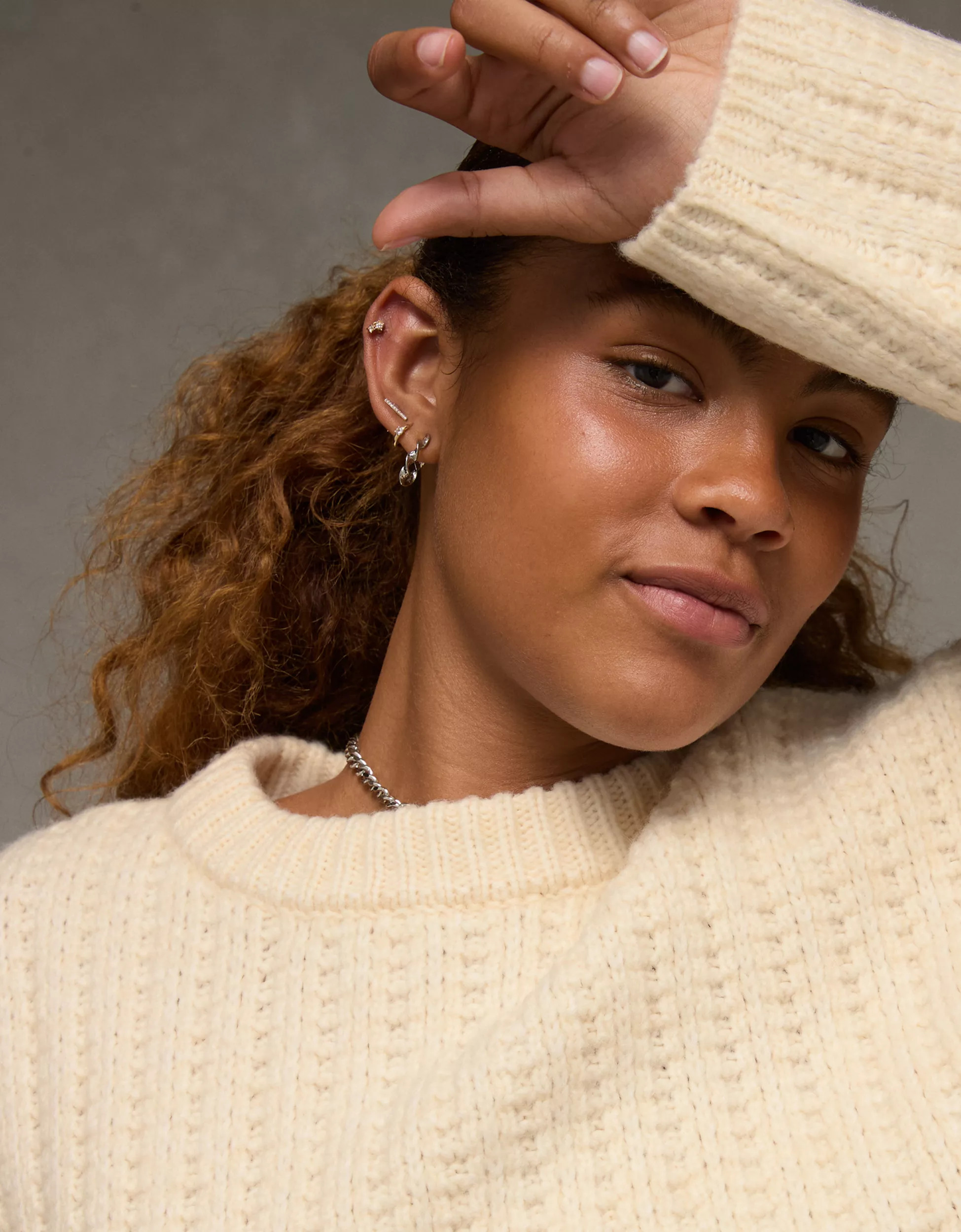 AE Oversized Waffle Sweater | American Eagle Outfitters (US & CA)