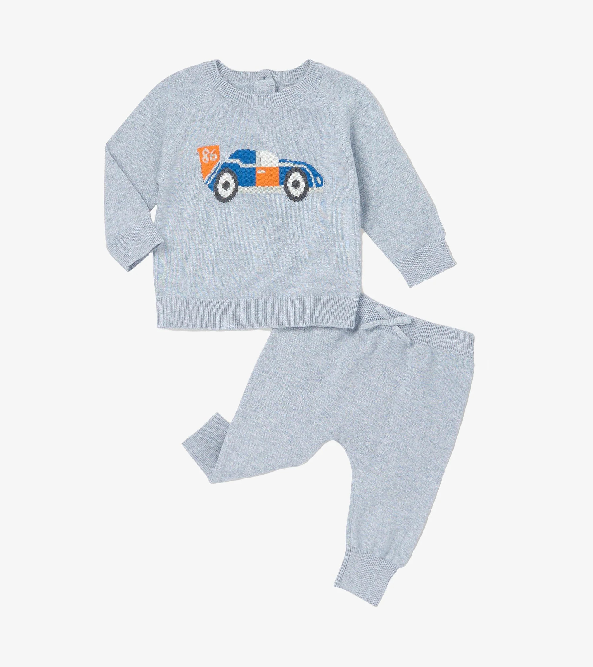 Baby Boys Little Racecar Pullover Sweater & Pants | Hatley