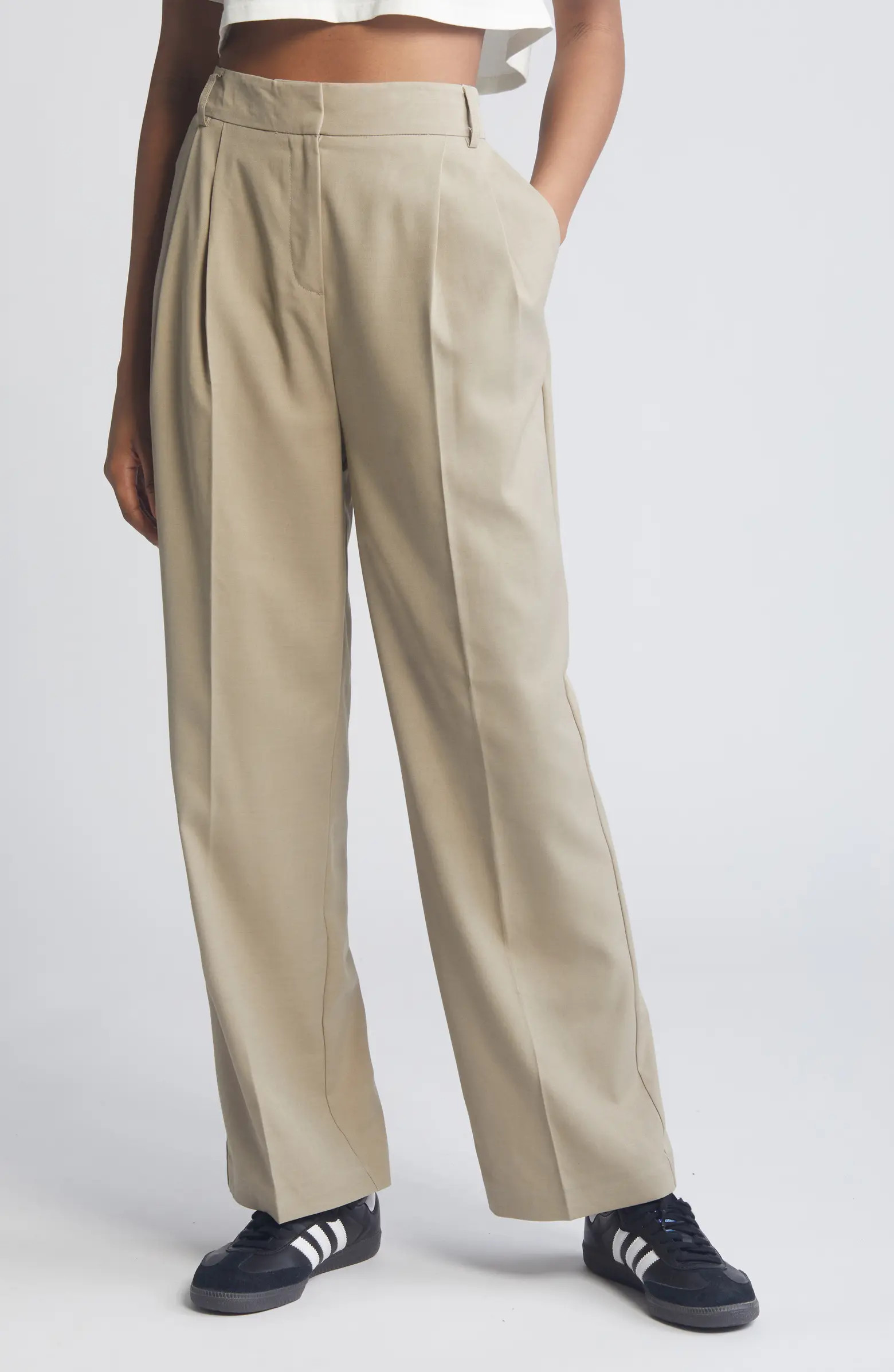 Topshop Slouch High Waist Pants | Nordstromrack | Nordstrom Rack