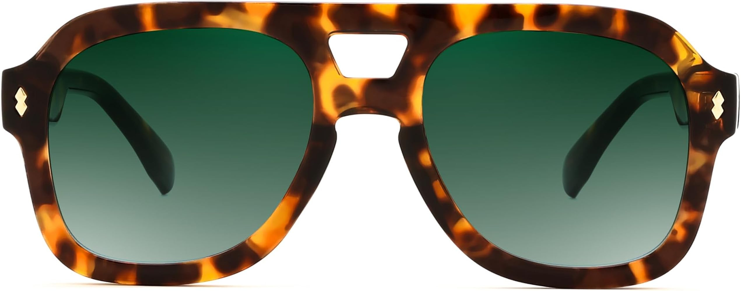 FEISEDY Retro Thick Aviator Sunglasses for Women Men, Large Vintage Classic Shades Square Pilot S... | Amazon (US)