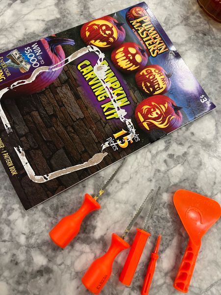 Pumpkin carving kits from Walmart! Kids tore these open the moment we came home from Walmart and started carving their pumpkins! Easy to use and they come with paper stencils! #kids #halloween #activities

#LTKfindsunder50 #LTKHalloween #LTKkids