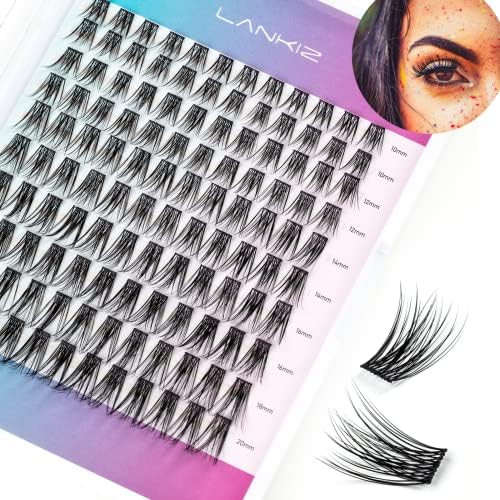 LANKIZ DIY Eyelash Extensions,Individual Lash Extensions Clusters,120 Clusters, Soft and Lightwei... | Amazon (US)