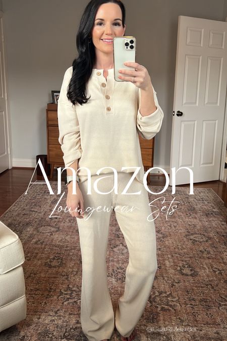 3 Amazon loungewear sets you need! I’m 5’3 for reference and wear size S in all 3. 
.
#grwm #Itkstyletip #Itkit #loungewear #loungewearset #momstyle #styleover30 #amazon #dupe #pullover #lounge #cozy #amazonfinds #casual #casualoutfit #pullover #comfyoutfit #whatiwore #womensclothing #womensfashion #amazonfashionfinds #amazonstyle #getreadywithme #grwmreel #casualstyle #tryonhaul 

#LTKstyletip #LTKunder50