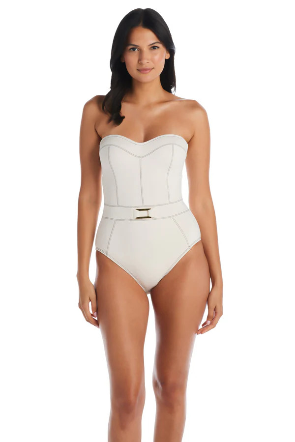 A Fine Line One Piece Strapless Bandeau Swimsuit | Bleu Rod Beattie