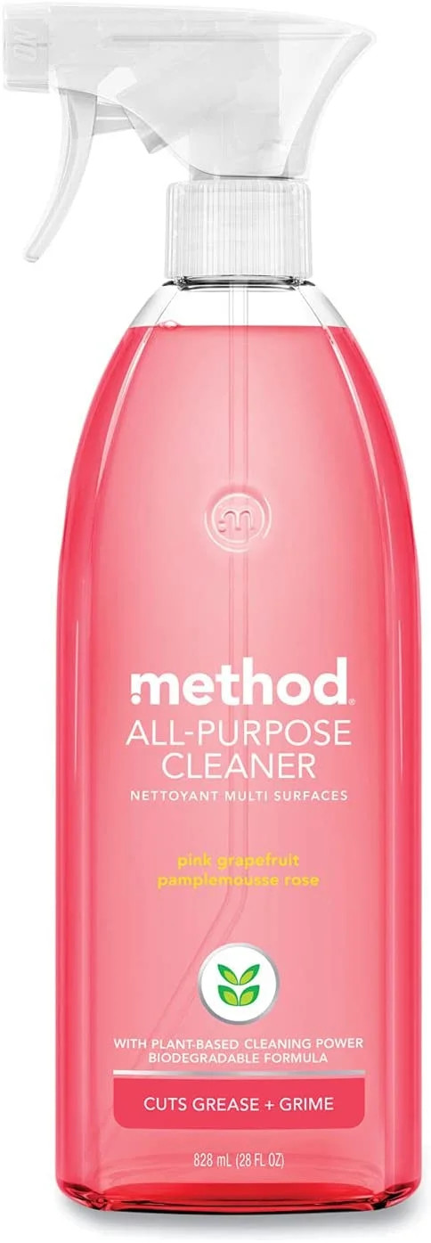 Method All Purpose Natural Surface Cleaning Spray Pink Grapefruit 28 fl oz | Walmart (US)