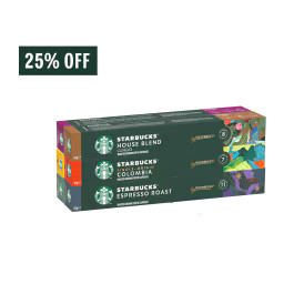 Kit Boas-Vindas Starbucks by Nespresso® - 60 cápsulas - 25% OFF | Starbucks at Home (BR)
