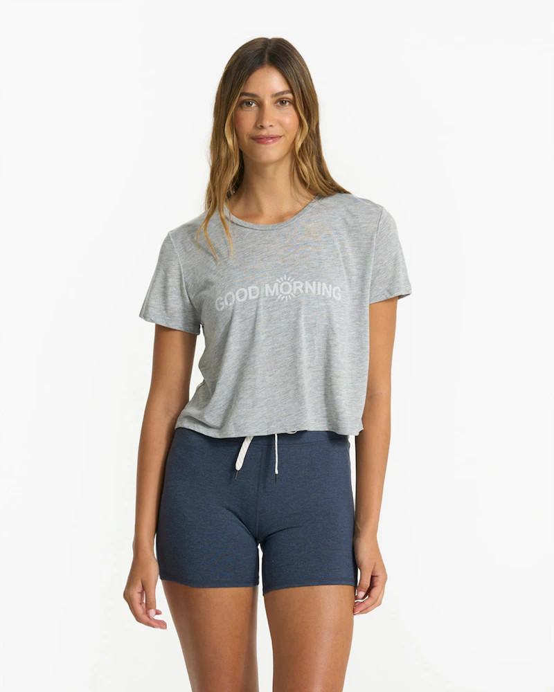Good Morning Tee | Heather Grey | Vuori Clothing (US & Canada)