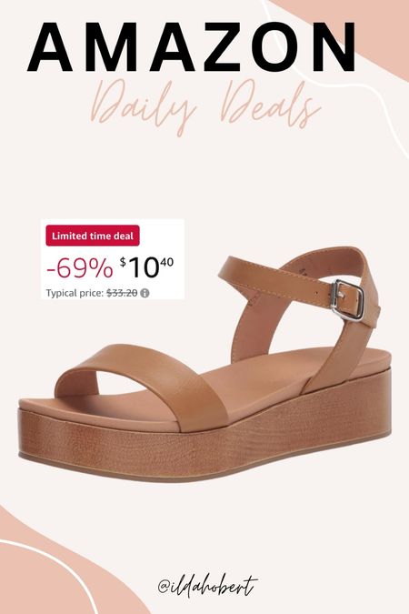 Amazon daily deal — 69% off these platform sandals!! Only $10🤩🤩

Summer fashion, spring fashion, summer outfit, spring outfit, resort wear, vacation outfit, affordable fashion, Amazon fashion, sandals

#LTKstyletip #LTKshoecrush #LTKfindsunder50