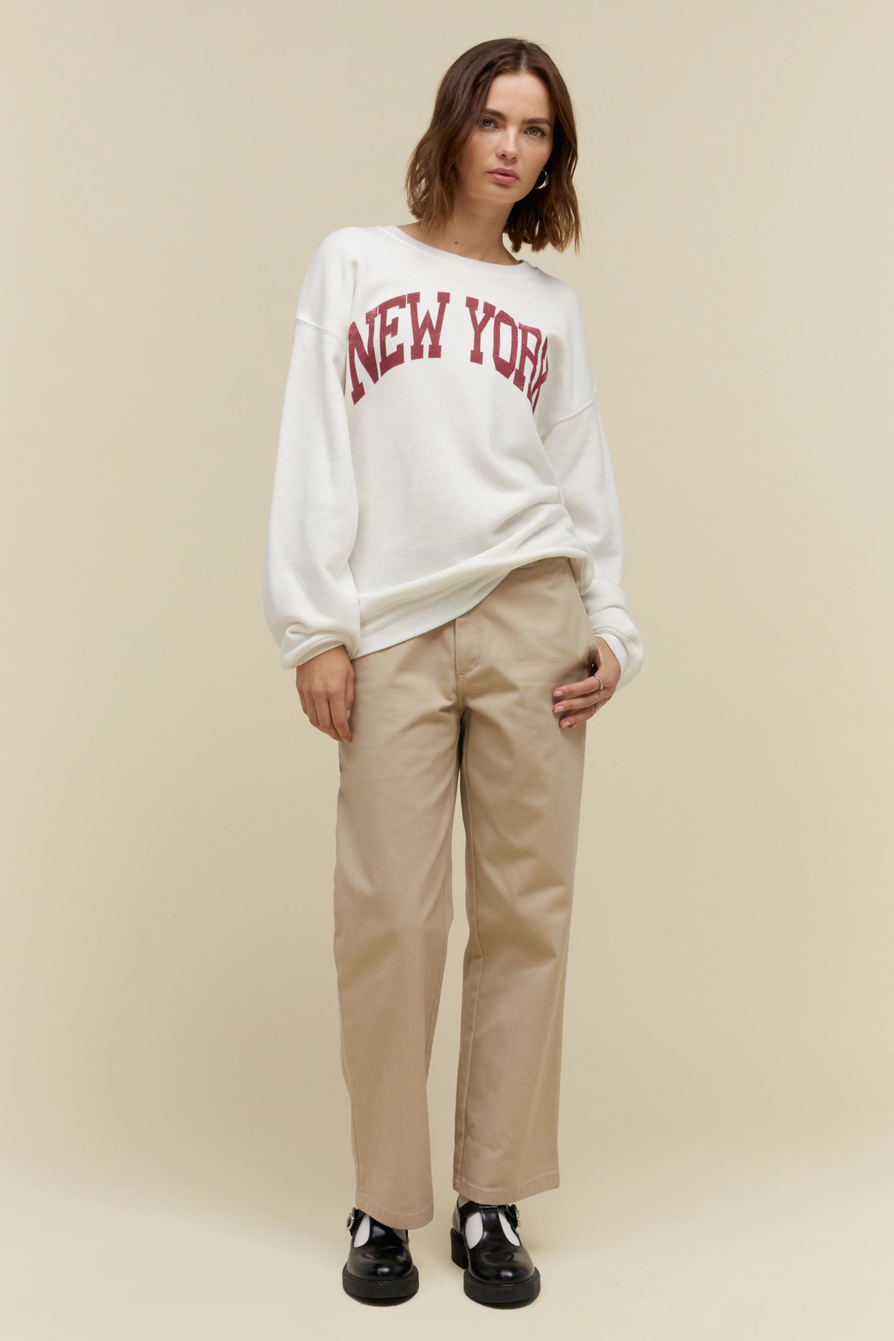 New York BF Crew in Bleach White | Daydreamer