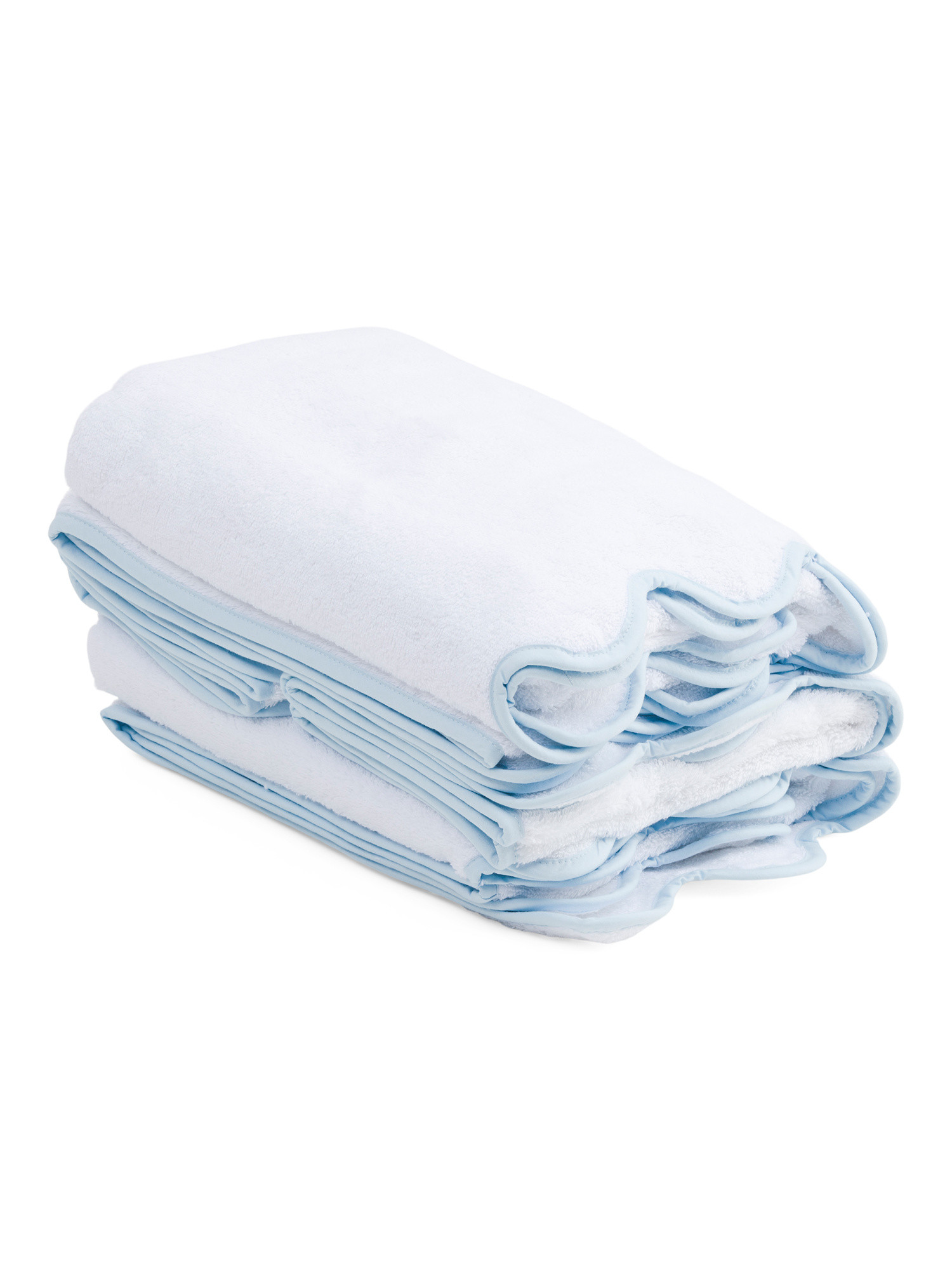 6pc Turkish Cotton Scalloped Edge Towel Set | TJ Maxx