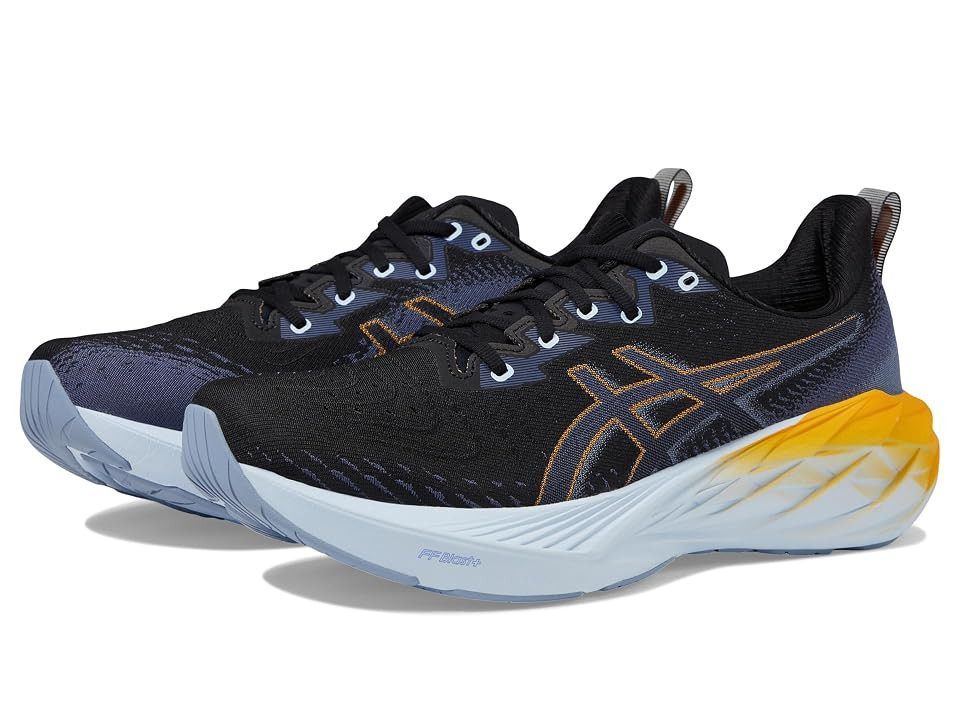 ASICS Men's Novablast 4 Men's Shoes Black/Thunder Blue : 13 D - Medium, Manmade | Zappos
